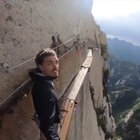 Hold His Redbull In Huashan, Shaanxi, China.