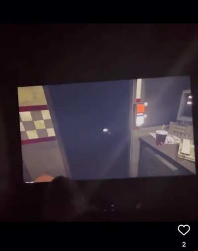 My four year old insisted on a front row seat while my oldest played Five Nights at Freddy’s