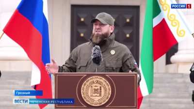 Ramzan Kadyrov (president of Chechnya) on main russian tv channel: “They imposed sanctions on us… if they keep acting that way we will take the whole Europe and will rule the Europe in the future”