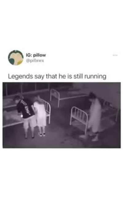 He is still running.