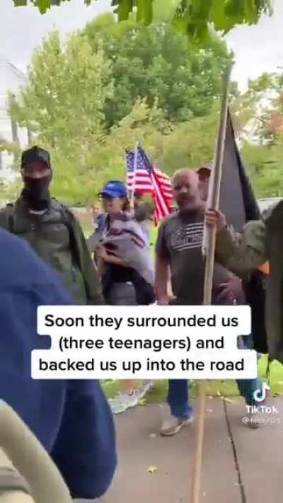 Anti-vaxers/maskers flip out on people recording at their public rally at Oregon's Capitol last Saturday.