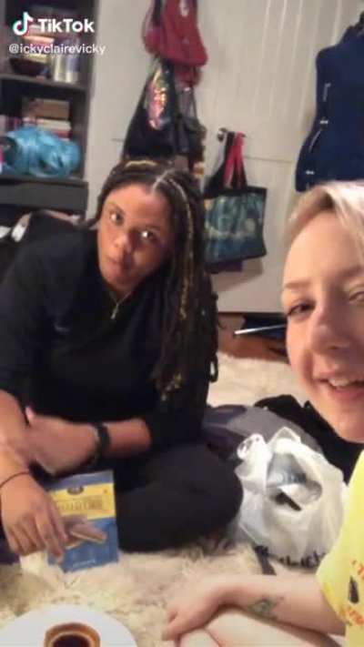 Two friends hanging out