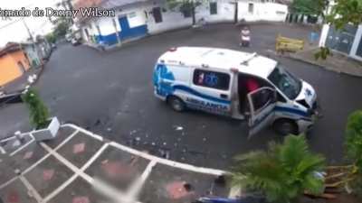 Motorcycle vs Ambulance