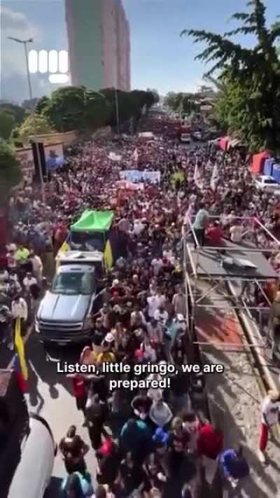 Anti-US Imperialism Protest in Caracas, Venezuela.