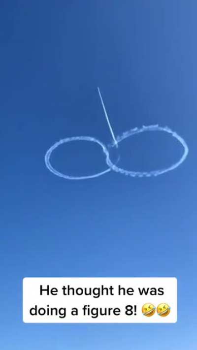 The pilot knew exactly what he was doing.