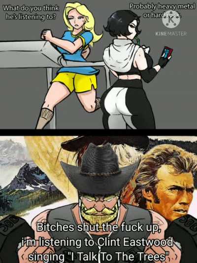 Shut up, the title is listening to 
