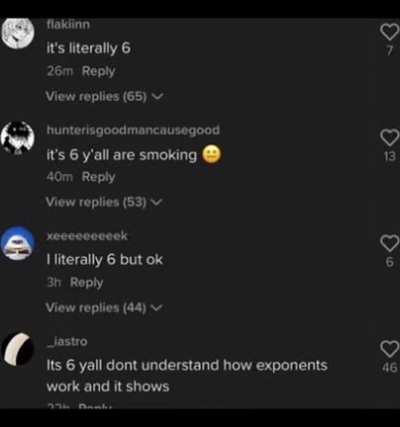 Tik Tok users trying to understand basic math (IMPOSSIBLE)