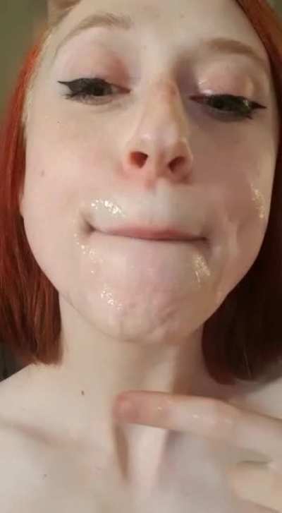 I needed to taste that facial 💦😛