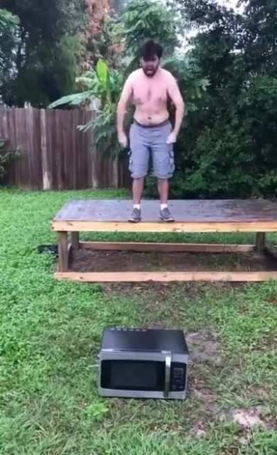 Maybe he shouldn't have tried it at his own home either