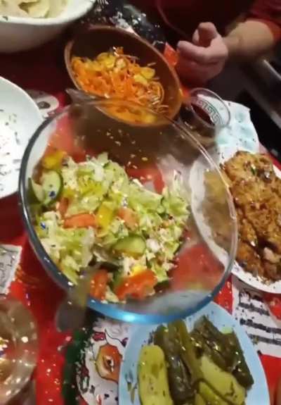 That's one way to clear a table