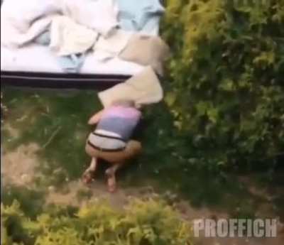 Drunk roof jumping