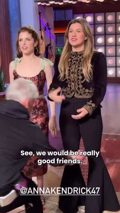 Recording a promo for the Kelly Clarkson Show