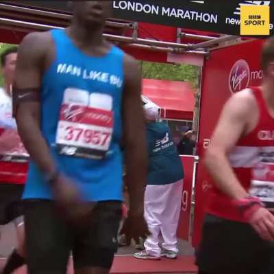 London Marathon Runner Dresser as Big Ben