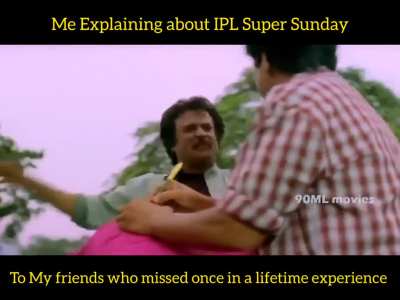 What an extraordinary IPL Sunday that was... Am I ryt Bois?