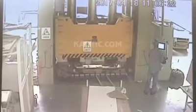 Man crushed by careless co-worker