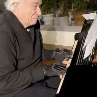 Acclaimed Brazilian pianist, João, plays the piano for the first time in 20 years, with the help of custom built bionic gloves that were made for him. Due to a degenerative diseases, he has managed to play with only his thumbs for decades. Here he is now,