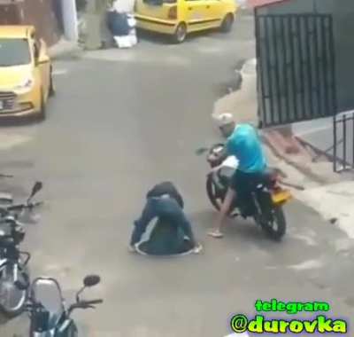 Trying to take the manhole