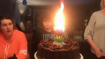 The look of surprise and happiness on that kid’s face is priceless.