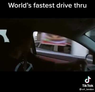 Speediest drive thru order in the wild wild west