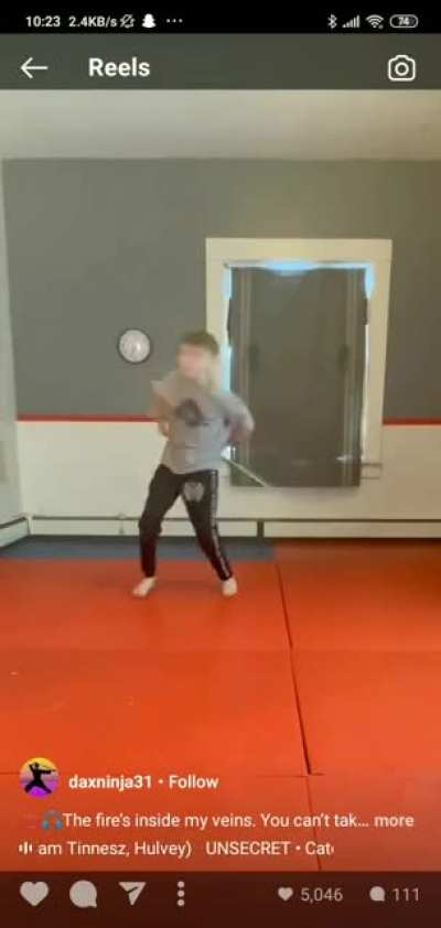 This kid goes nuts