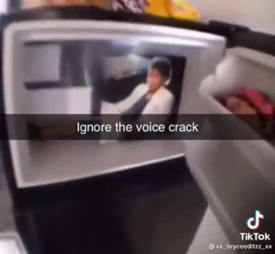 Ignore the voice crack