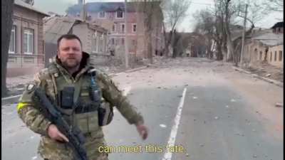 Mariupol's policeman addresses Zelensky and world leaders from the frontline. The city has been in blockade since day one, and is currently a centre of humanitarian crisis in Ukraine.