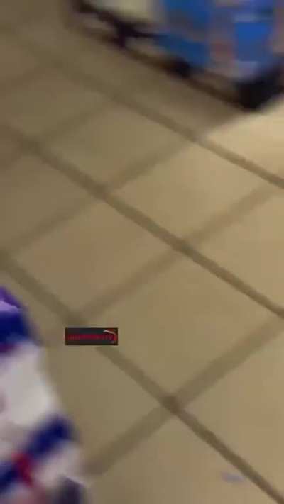 Salesclerk pulls out a gun on patrons.