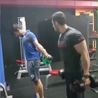 His workout went whole new level