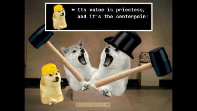Le doge family goes to the museum