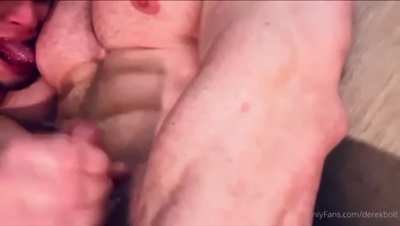Bro Breastfeeds Me While He Jacks His Cock