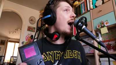 The talkbox part from Lose Yourself to Dance with Electrospit + Game Boy (I've been wanting to do this for such a long time :3 )