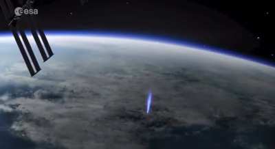 Rare natural phenomena were recorded from the International Space Station - 