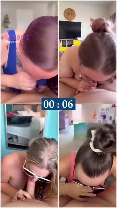 Blowjob race to find out who sucks cock the best! Who do you prefer!