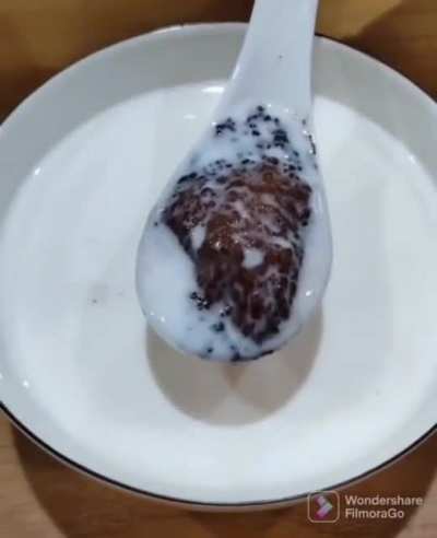 Cocoa powder being hydrophobic