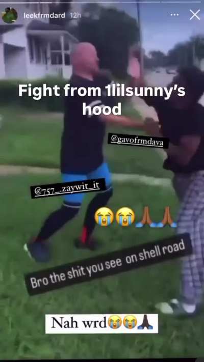 Fight From 1lilsunny’s Old Hood In Virginia