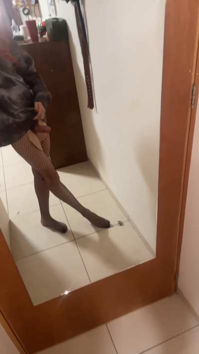 Is there a better combo than fishnets a big cock?
