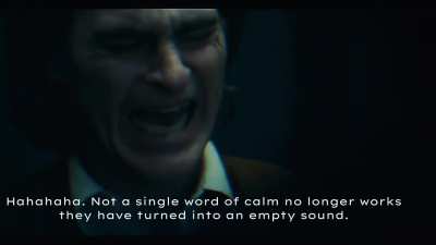 I can't accept those words. I don't deserve them.