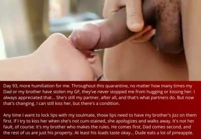 Quarantining with your GF was a mistake, Chapter 14 [cuckold][bi/cumplay]