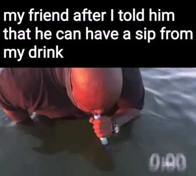 It's only a tiny sip