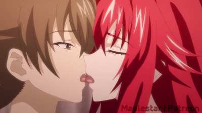 Rias letting Issei unwrap his gift early (Maplestar) [High School DxD]