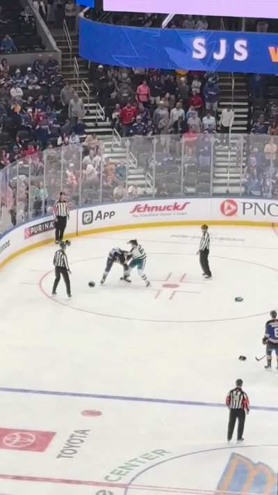 Blues vs Sharks Fight from Thursday