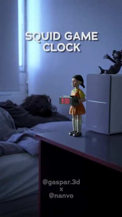 Squid Game inspired alarm clock