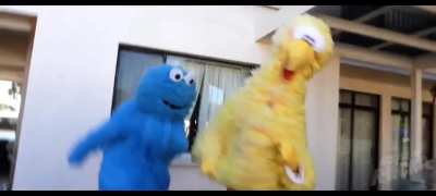 Ronald McDonald puts the violence in Sesame Street