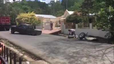 Pulling hard