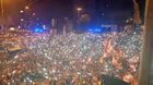 This is Tripoli, Lebanon. For 11 days, 2.5 million people (more than half the country's population if you exclude syrian immigrants) have been invading streets to protest against the corrupt government. Translation in comments.