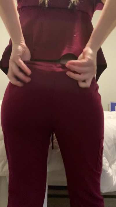 Getting these scrubs over my ass to work in is is work itself ! [OC]
