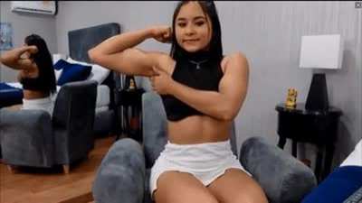19-yr Old Dominant Soccer Player from Colombia Shows Off Her Powerful Legs