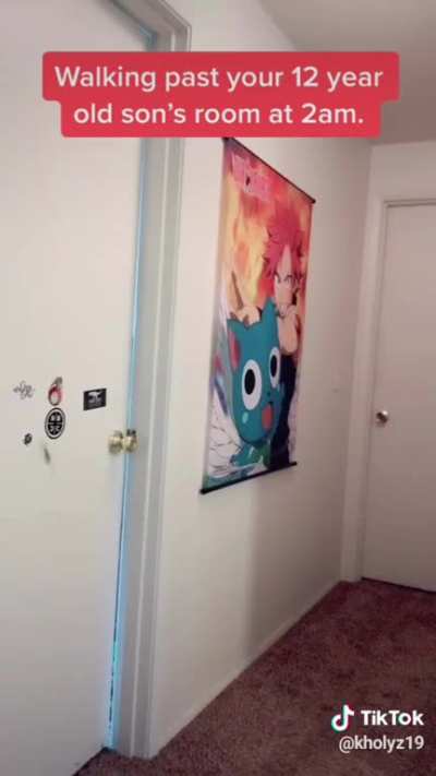 Walking past Jamie's room at 2AM