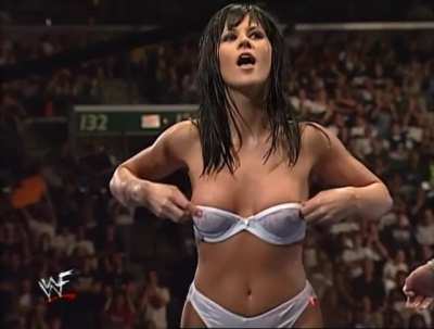 Miss Kitty Showing Her Tits To The Wwf Audience