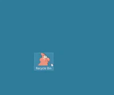 I made a Patrick Star version of the cat bin